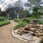 View of the Butterfly Garden - Purdy Butterfly House at Huntsville Botanical Garden