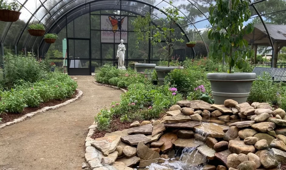 View of the Butterfly Garden - Purdy Butterfly House at Huntsville Botanical Garden