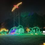 dinosaur display at huntsville galaxy of lights