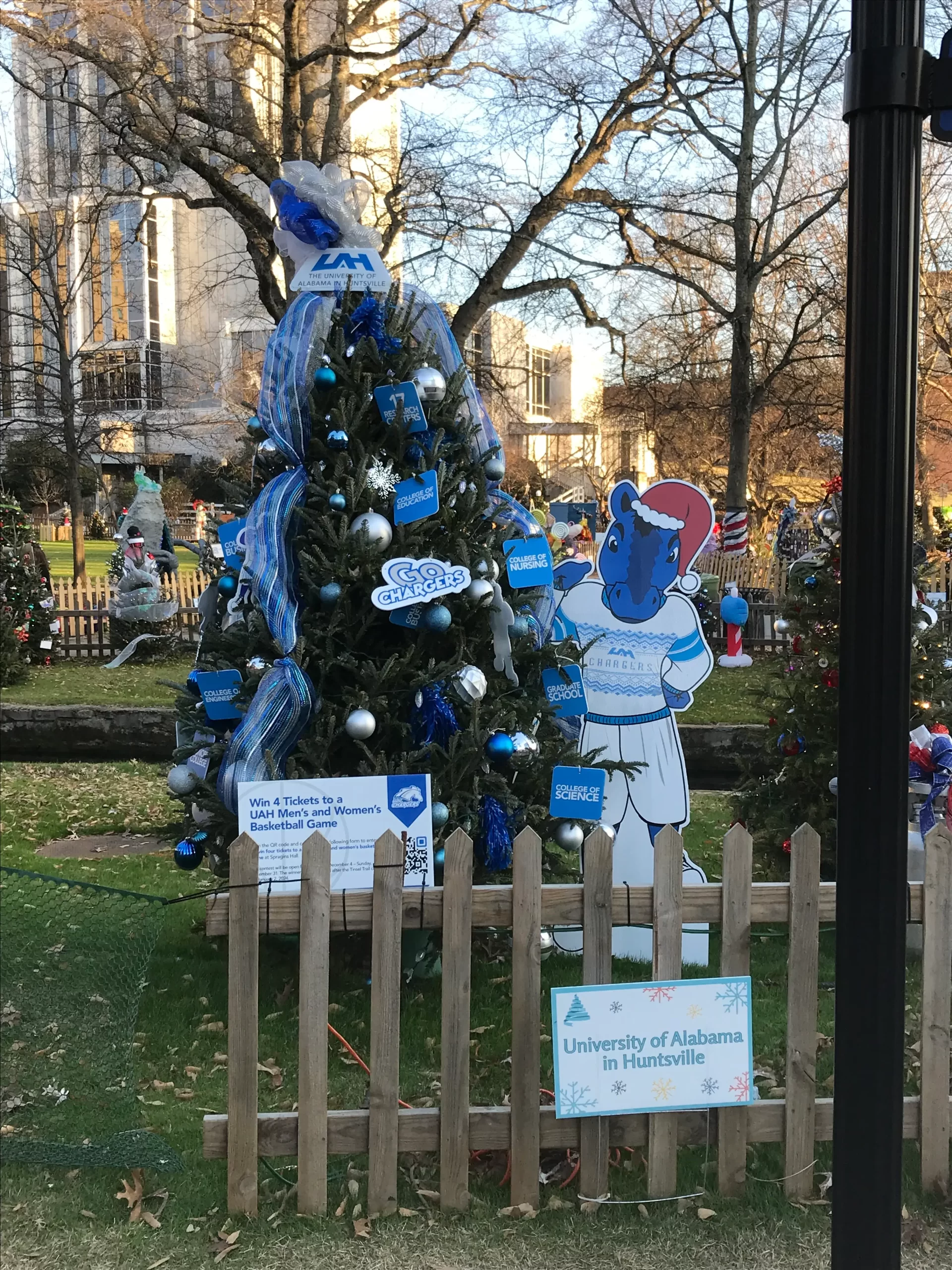 Sponsored Tree by The University of Alabama at Huntsville at Big Spring Park