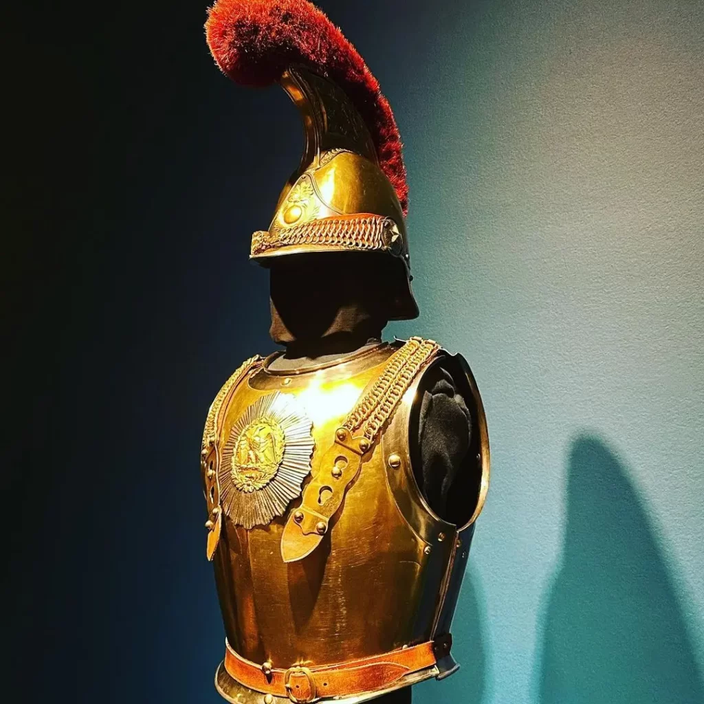 Huntsville Museum of Art - Gold Knight Breastplate and Helm