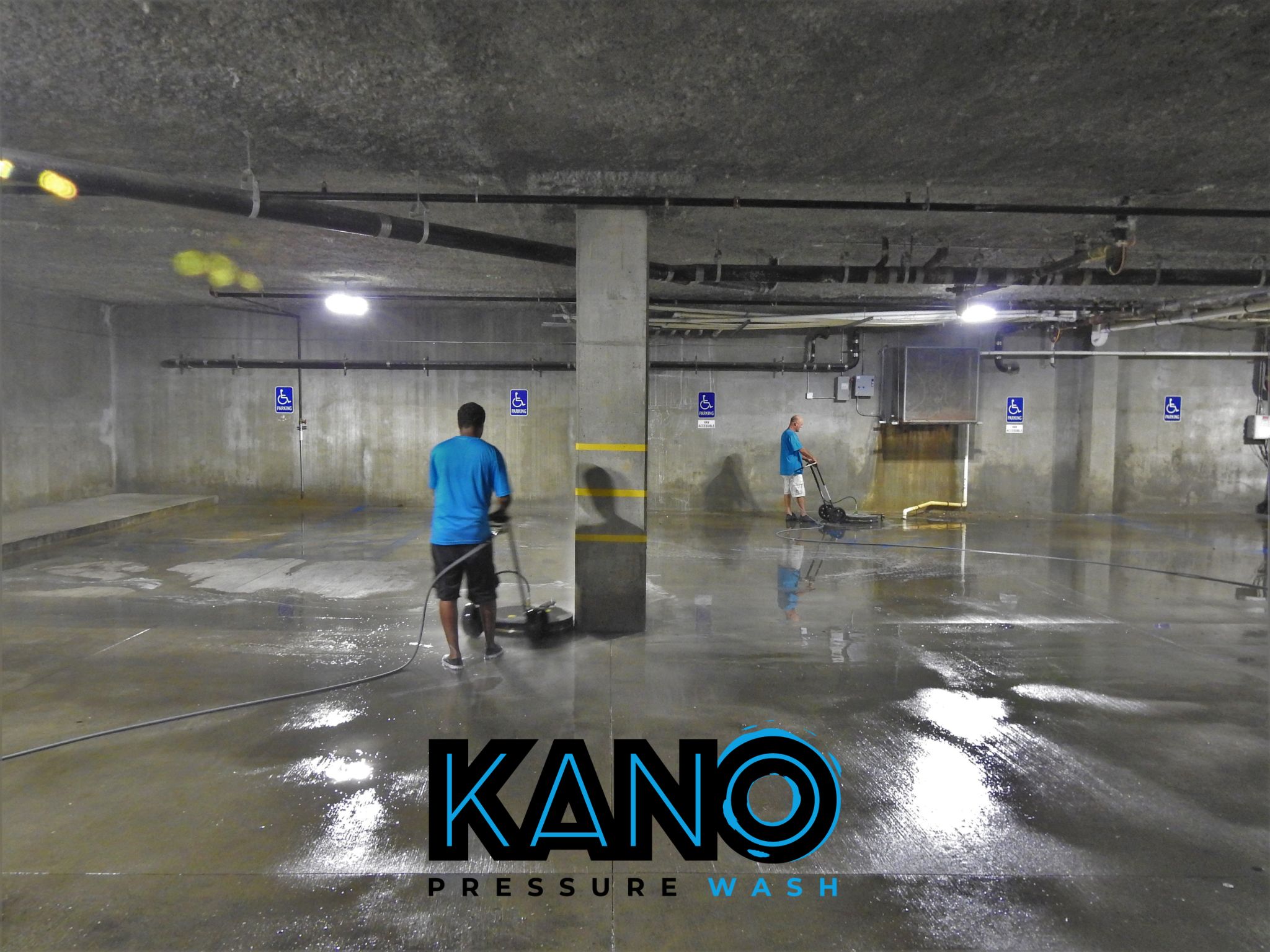 Parking Garage Pressure Washing – Logo