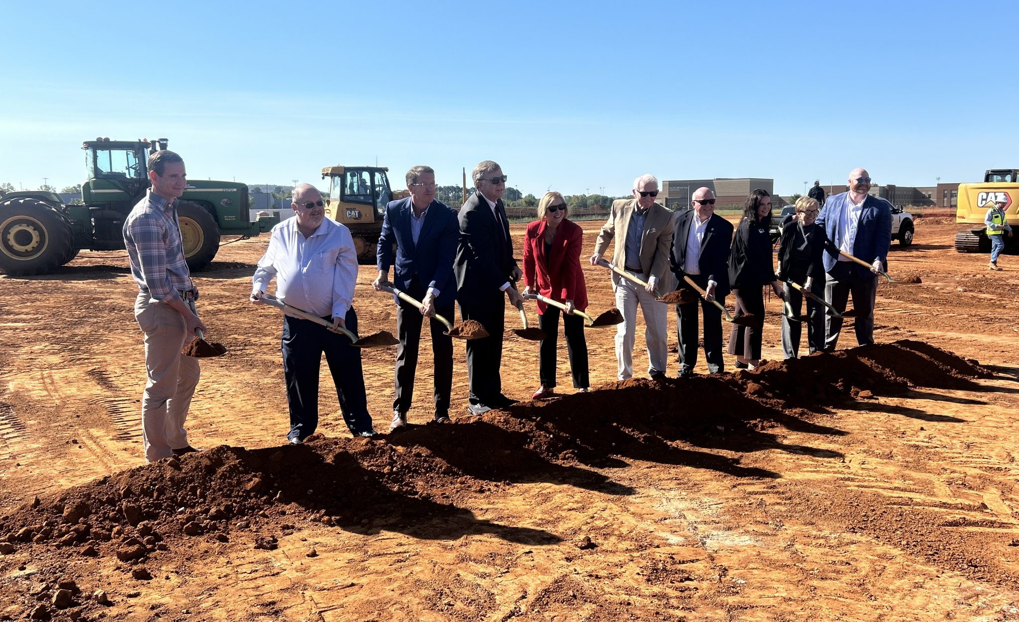 Mayor Tommy Battle breaks ground on The Park at Hays Farm