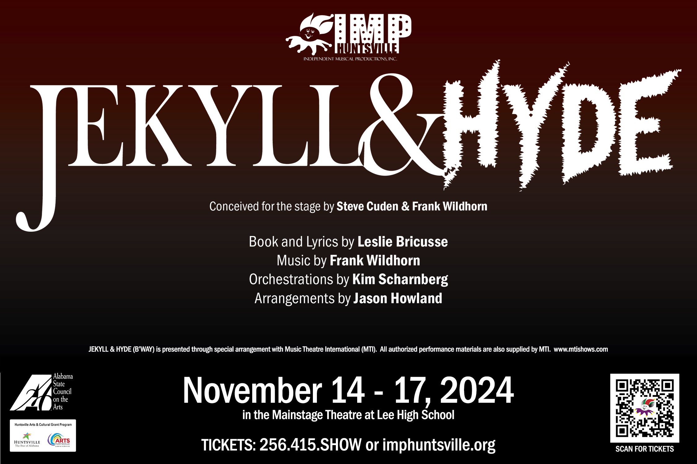 Experience the thrilling tale of Jekyll & Hyde live in Huntsville